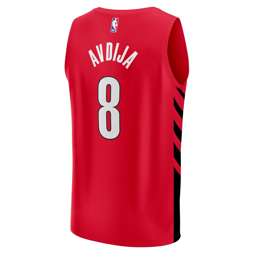 Portland Trail Blazers Deni Avdija Fanatics Fast Break Player Jersey - Statement Edition - Red Team Jersey Sports Fan Apparel