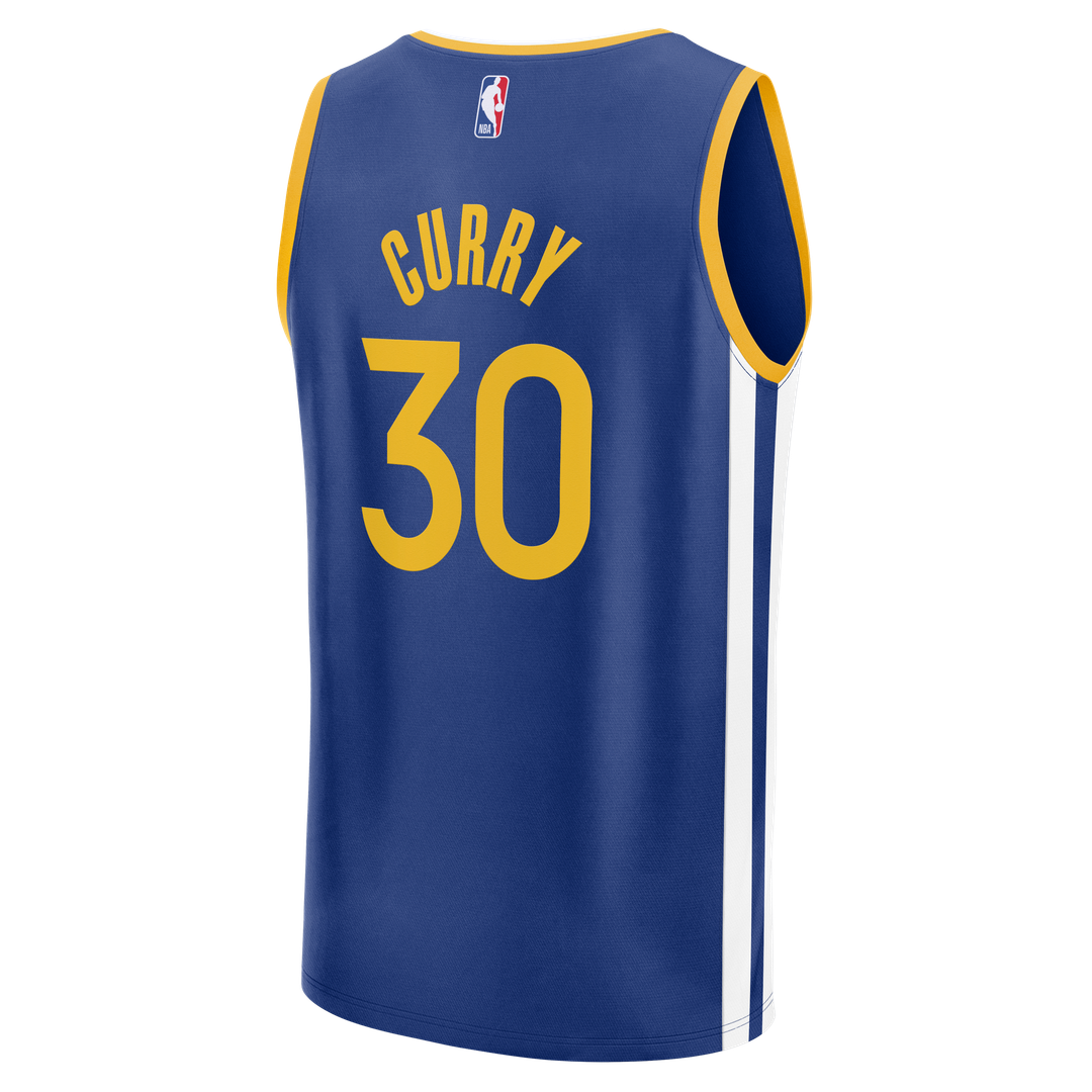 Golden State Warriors Stephen Curry Fanatics Fast Break Replica Jersey - Icon Edition - Royal Team Jersey Sports Fan Apparel