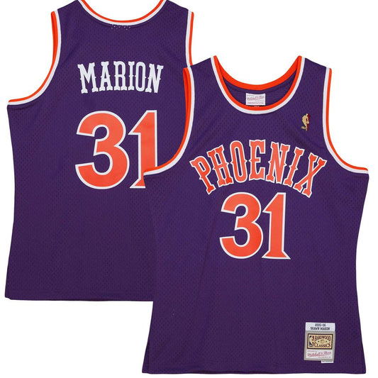 Phoenix Suns Shawn Marion Mitchell & Ness 2005/06 Hardwood Classics Swingman Jersey - Purple Team Jersey Sports Fan Apparel