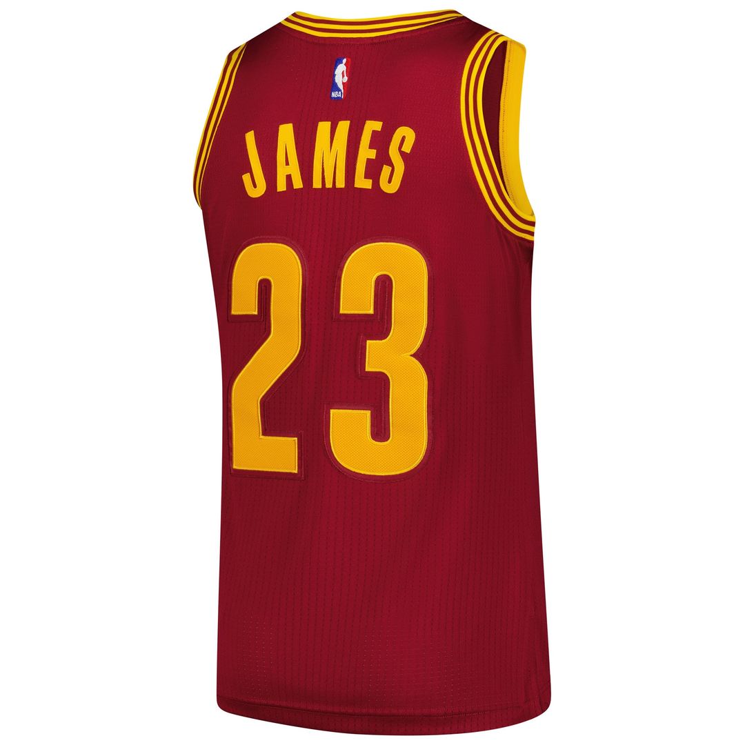 Cleveland Cavaliers LeBron James Mitchell & Ness Hardwood Classics 2015/16 Authentic Jersey - Wine Team Jersey Sports Fan Apparel