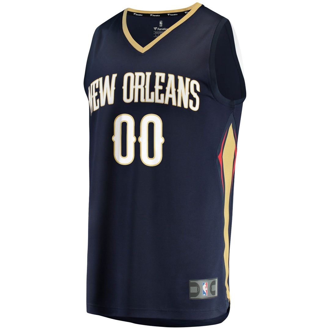 New Orleans Pelicans Fanatics Fast Break Custom Replica Jersey Navy - Icon Edition Team Jersey Sports Fan Apparel
