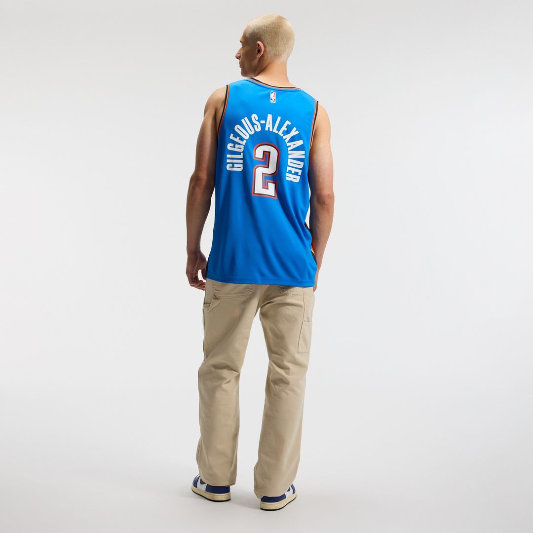 Oklahoma City Thunder Shai Gilgeous - Alexander Fanatics Fast Break Replica Player Jersey - Icon Edition - Blue Team Jersey Sports Fan Apparel