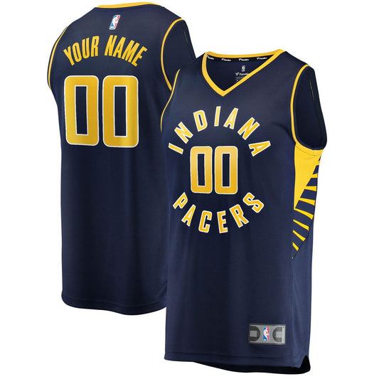Indiana Pacers Fanatics Youth Fast Break Custom Replica Jersey Navy - Icon Edition Team Jersey Sports Fan Apparel