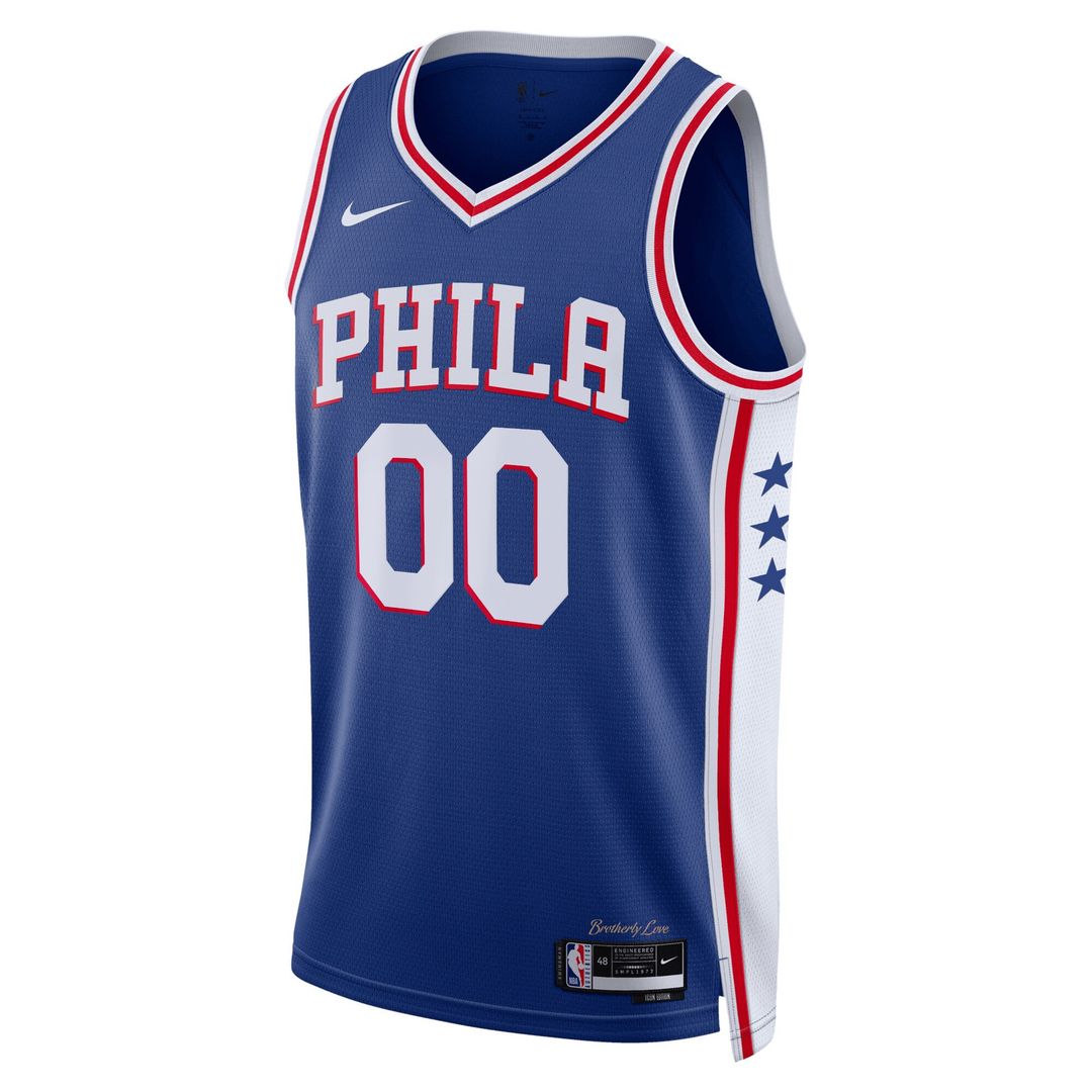 Philadelphia 76ers Nike Unisex 2022/23 Swingman Custom Jersey Royal - Icon Edition Team Jersey Sports Fan Apparel