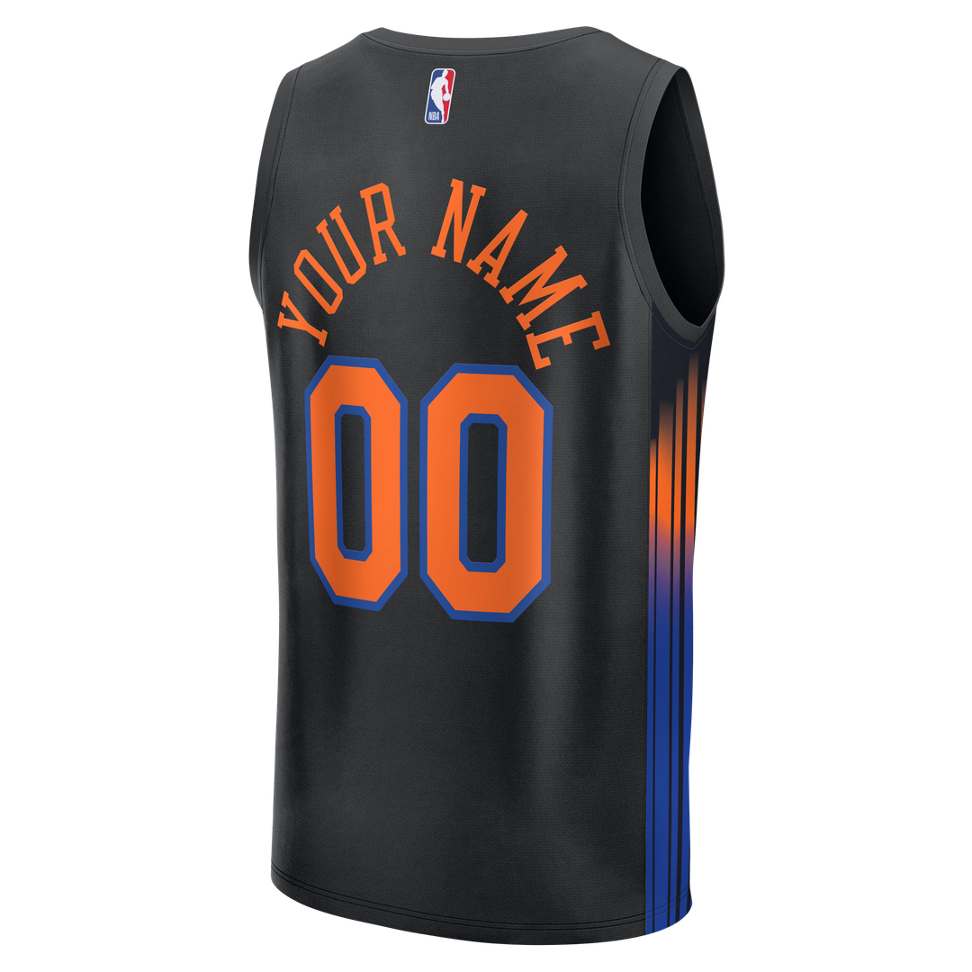 New York Knicks Fanatics Youth Fast Break Custom Jersey - Association Edition - White Team Jersey Sports Fan Apparel