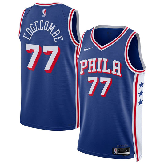 Philadelphia 76ers VJ Edgecombe Nike Unisex Swingman Jersey - Icon Edition - Royal Team Jersey Sports Fan Apparel