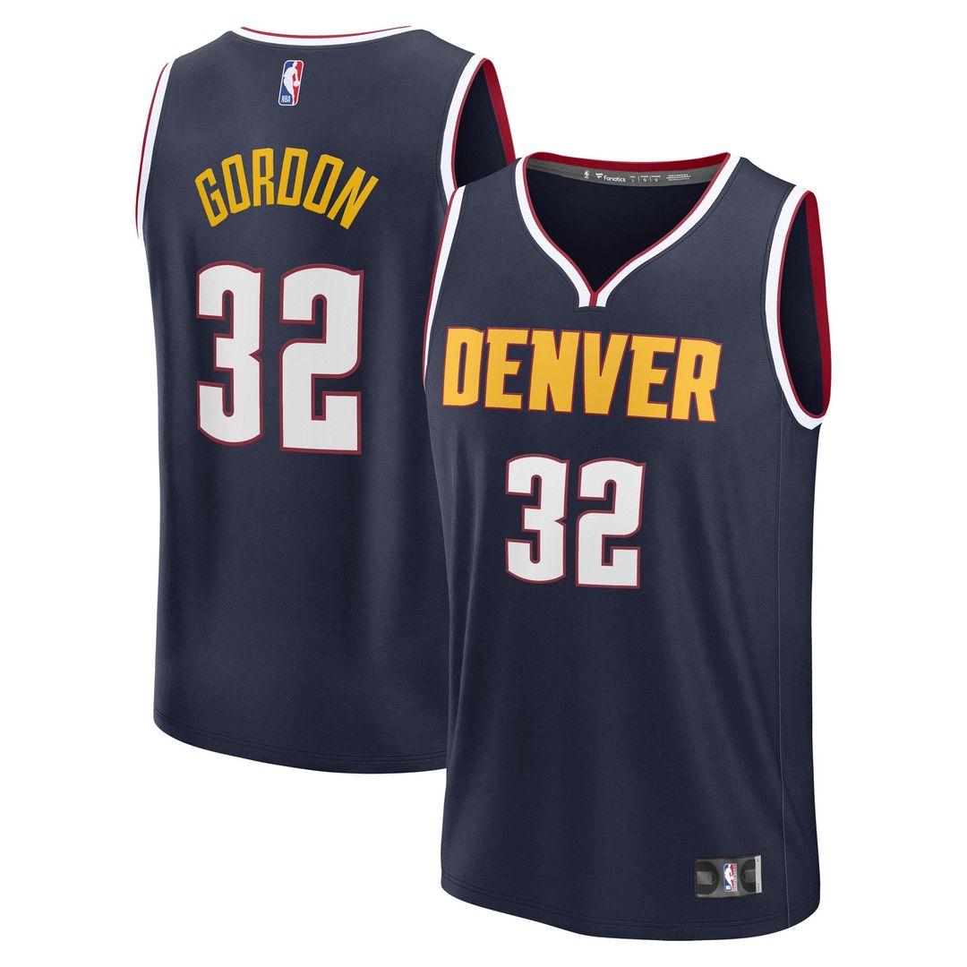 Denver Nuggets Aaron Gordon Fanatics Fast Break Replica Player Jersey - Icon Edition - Navy Team Jersey Sports Fan Apparel