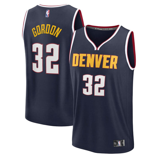 Denver Nuggets Aaron Gordon Fanatics Fast Break Replica Player Jersey - Icon Edition - Navy Team Jersey Sports Fan Apparel
