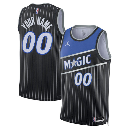Orlando Magic Jordan Brand Unisex Swingman Custom Jersey - Statement Edition - Black Team Jersey Sports Fan Apparel