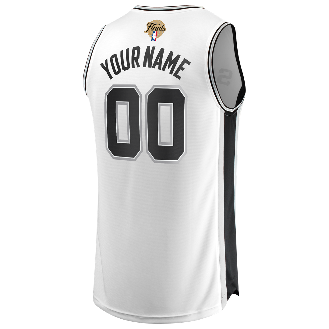 San Antonio Spurs Fanatics 2026 NBA Finals Fast Break Custom Jersey - Association Edition - White Team Jersey Sports Fan Apparel