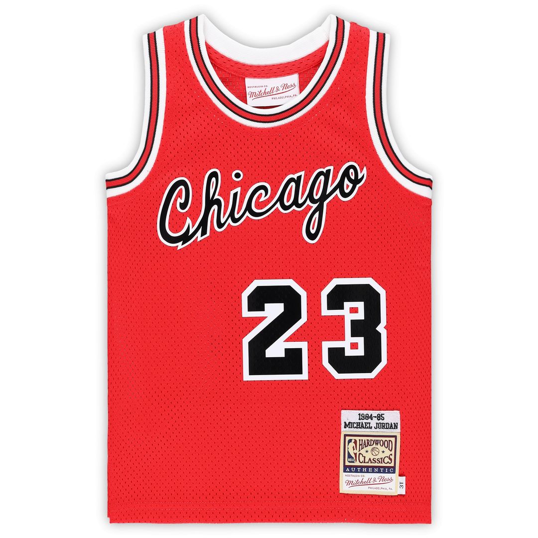 Chicago Bulls Michael Jordan Mitchell & Ness Toddler Hardwood Classics 1984/85 Authentic Swingman Jersey - Red Team Jersey Sports Fan Apparel