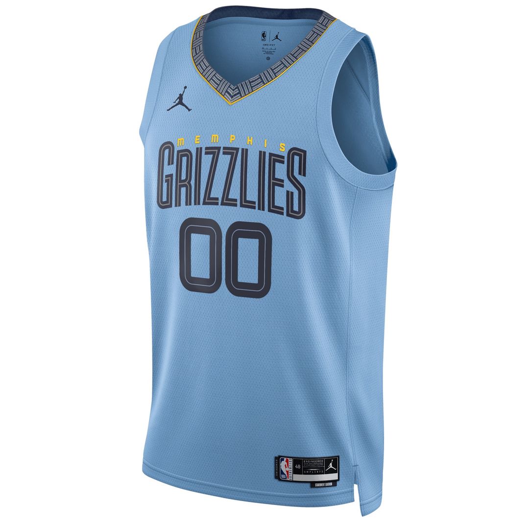 Memphis Grizzlies Jordan Brand Unisex 2022/23 Swingman Custom Jersey - Statement Edition - Blue Team Jersey Sports Fan Apparel