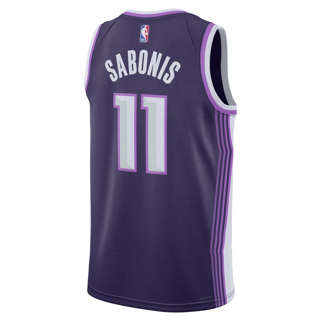 Sacramento Kings Domantas Sabonis Nike Unisex 2025/26 Swingman Jersey - Purple - City Edition Team Jersey Sports Fan Apparel