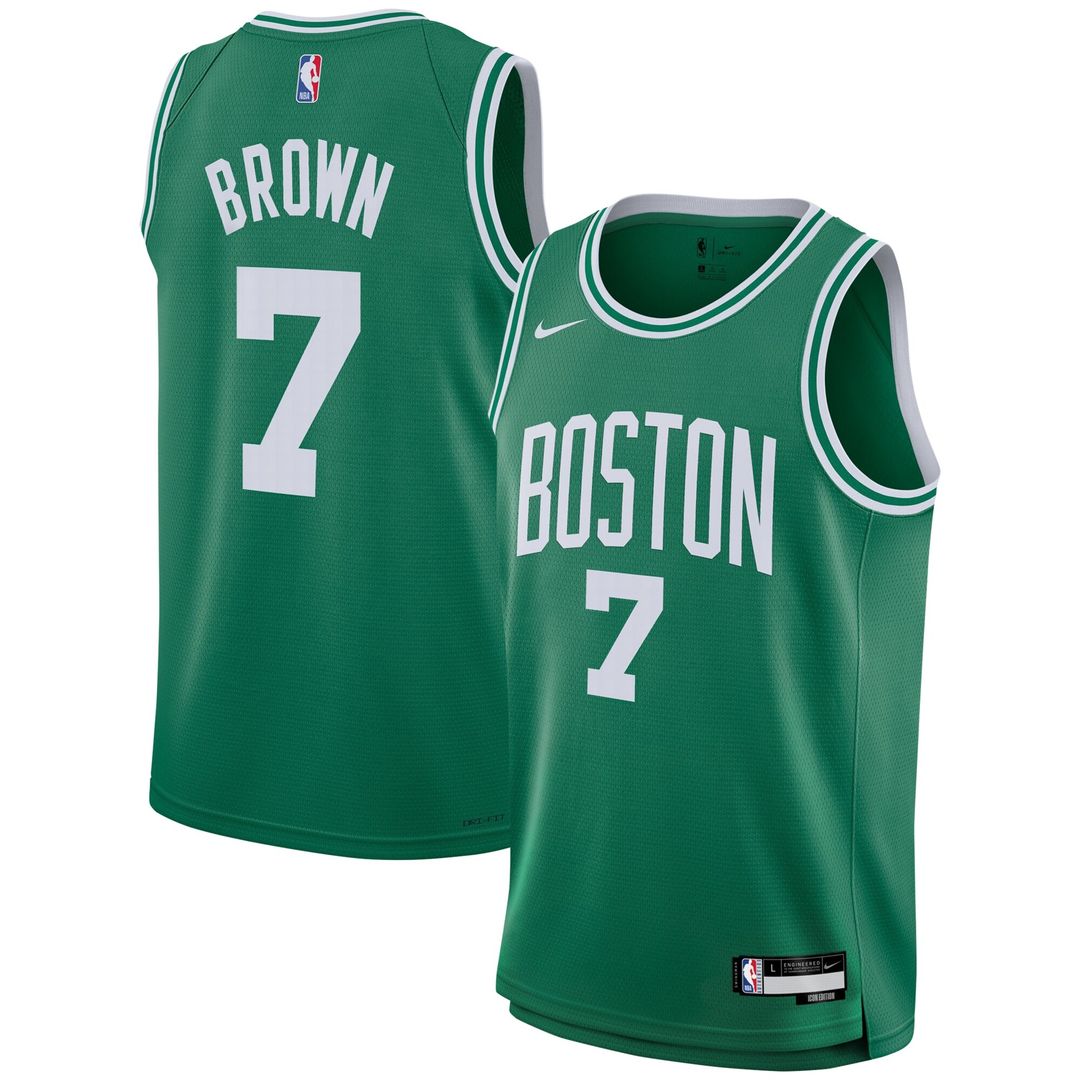 Boston Celtics Jaylen Brown Nike Youth Swingman Jersey - Icon Edition - Kelly Green Team Jersey Sports Fan Apparel