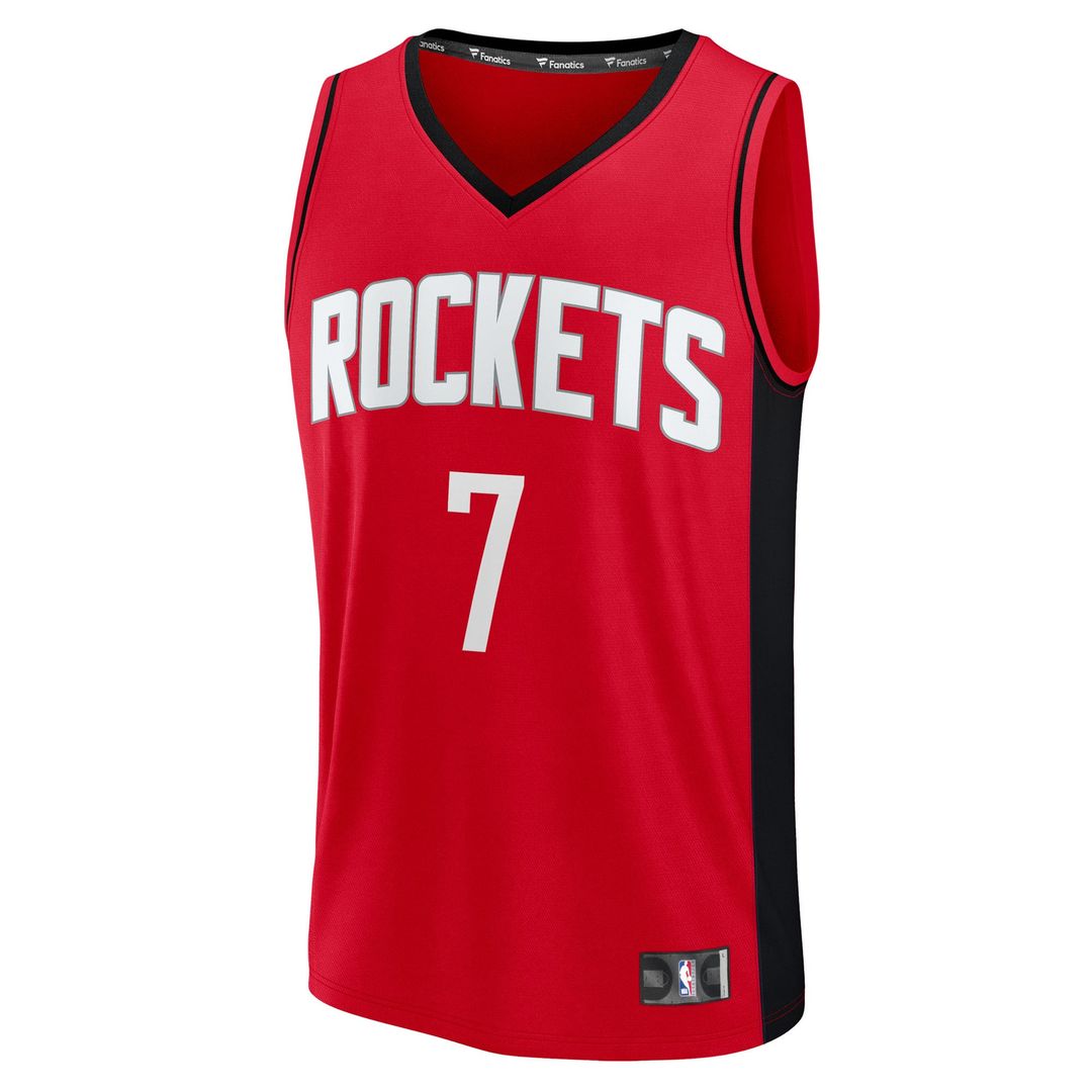 Houston Rockets Kevin Durant Fanatics Fast Break Replica Player Jersey - Icon Edition - Red Team Jersey Sports Fan Apparel