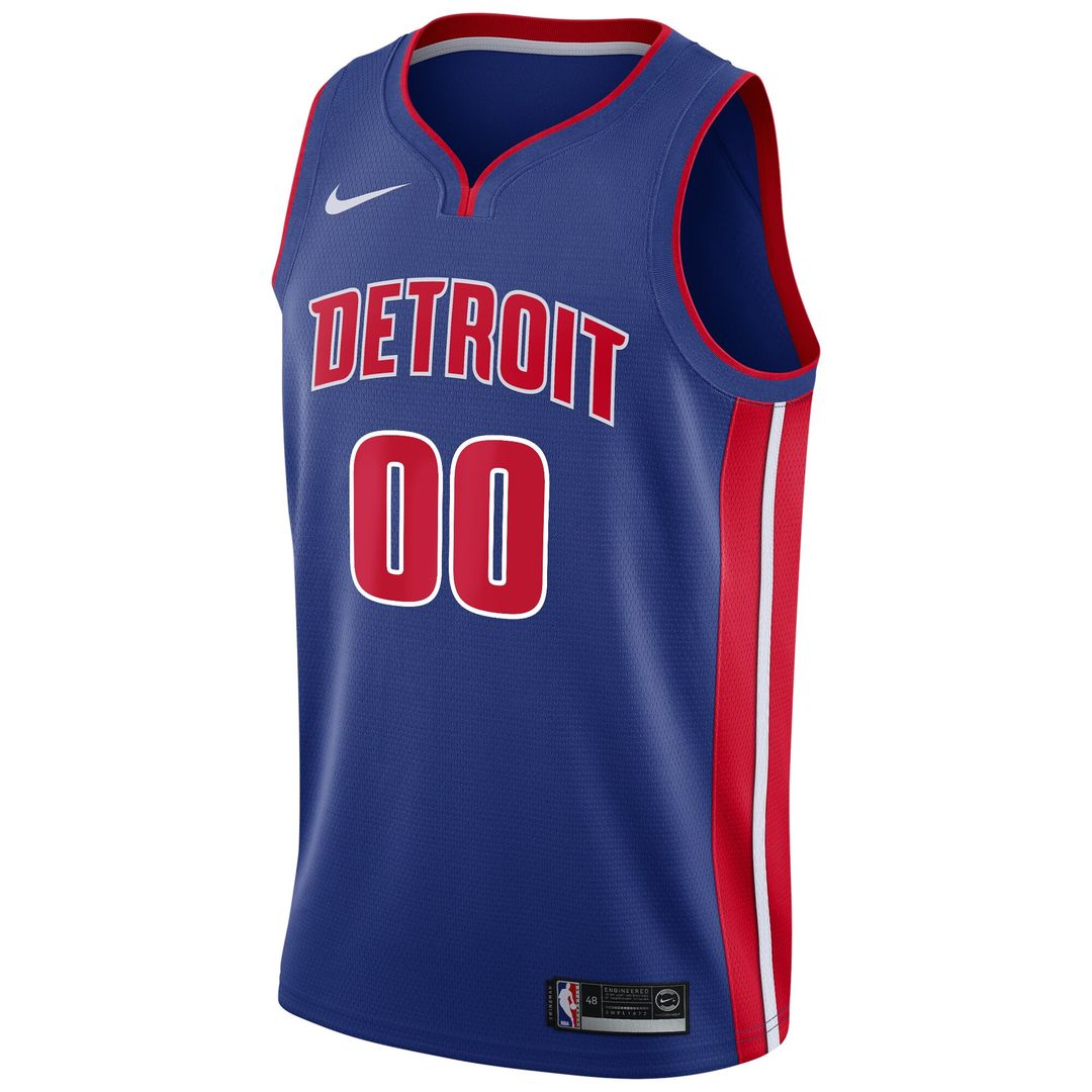 Detroit Pistons Nike Swingman Custom Jersey Blue - Icon Edition Team Jersey Sports Fan Apparel