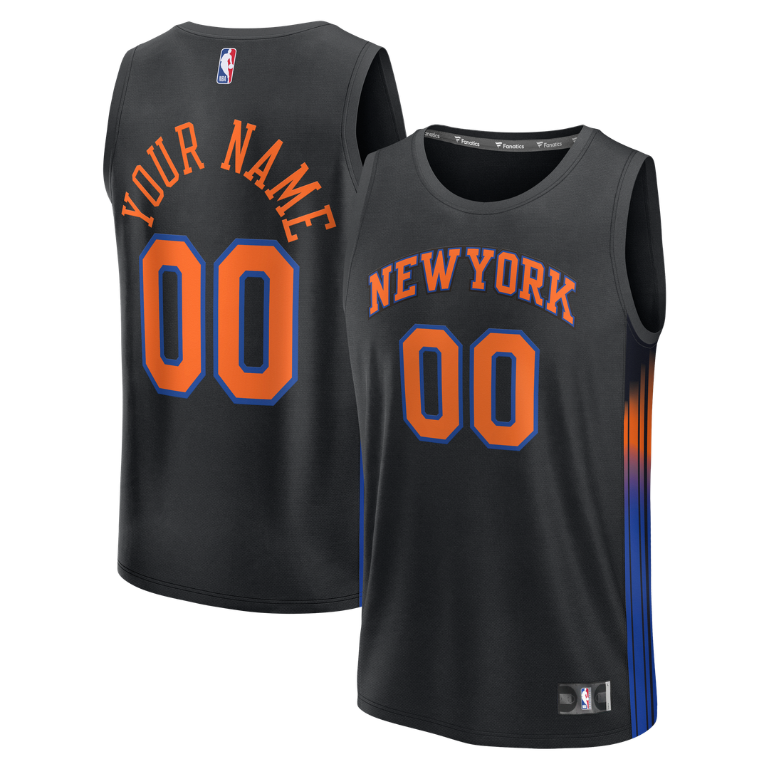 New York Knicks Fanatics Youth Fast Break Custom Jersey - Association Edition - White Team Jersey Sports Fan Apparel