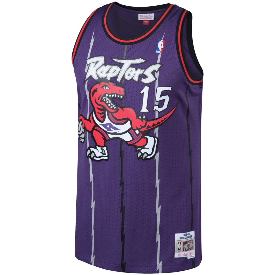 Toronto Raptors Vince Carter Mitchell & Ness 1998/99 Big & Tall Hardwood Classics Swingman Jersey - Purple Team Jersey Sports Fan Apparel