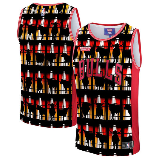 Chicago Bulls NBA & KidSuper Studios by Fanatics Unisex Hometown Jersey - Red Team Jersey Sports Fan Apparel