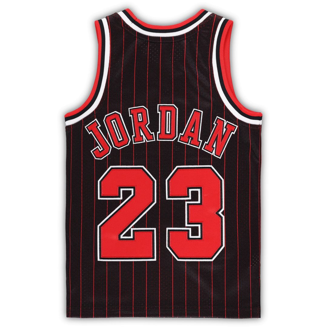 Chicago Bulls Michael Jordan Mitchell & Ness Preschool 1996/97 Hardwood Classics Authentic Jersey - Black Team Jersey Sports Fan Apparel