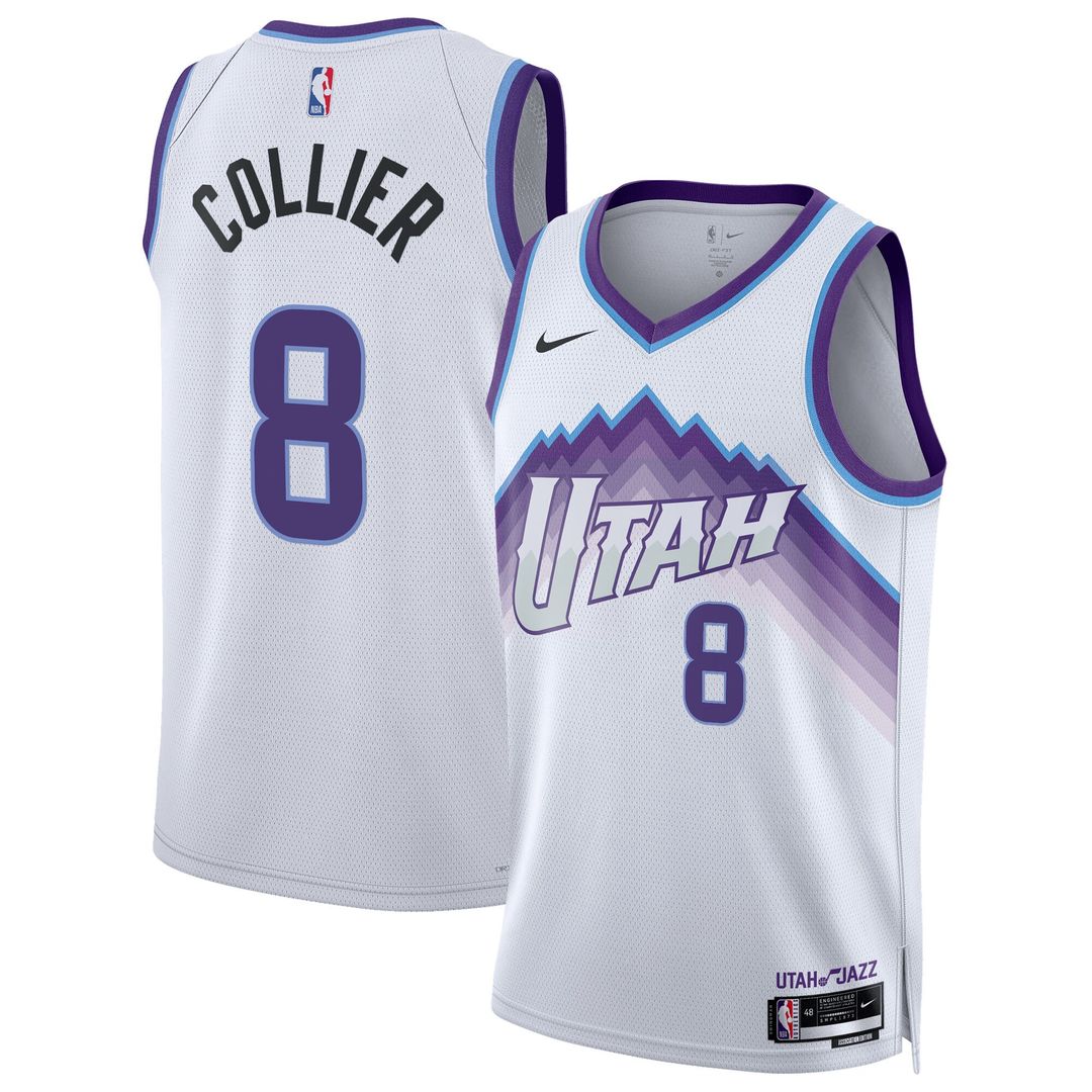 Utah Jazz Isaiah Collier Nike Unisex Swingman Jersey - Association Edition - White Team Jersey Sports Fan Apparel