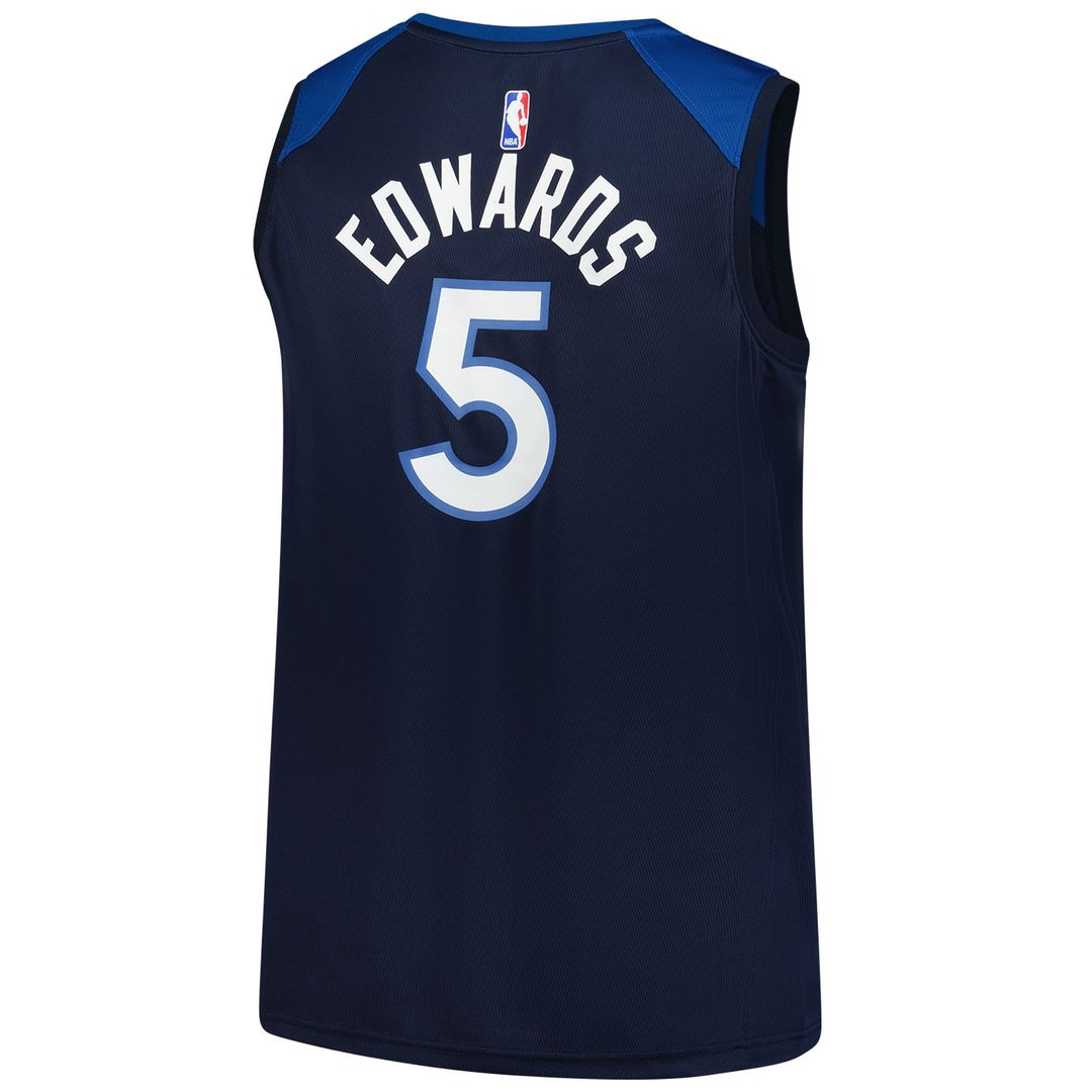 Minnesota Timberwolves Anthony Edwards Fanatics Big & Tall Fast Break Jersey - Icon Edition - Navy Team Jersey Sports Fan Apparel