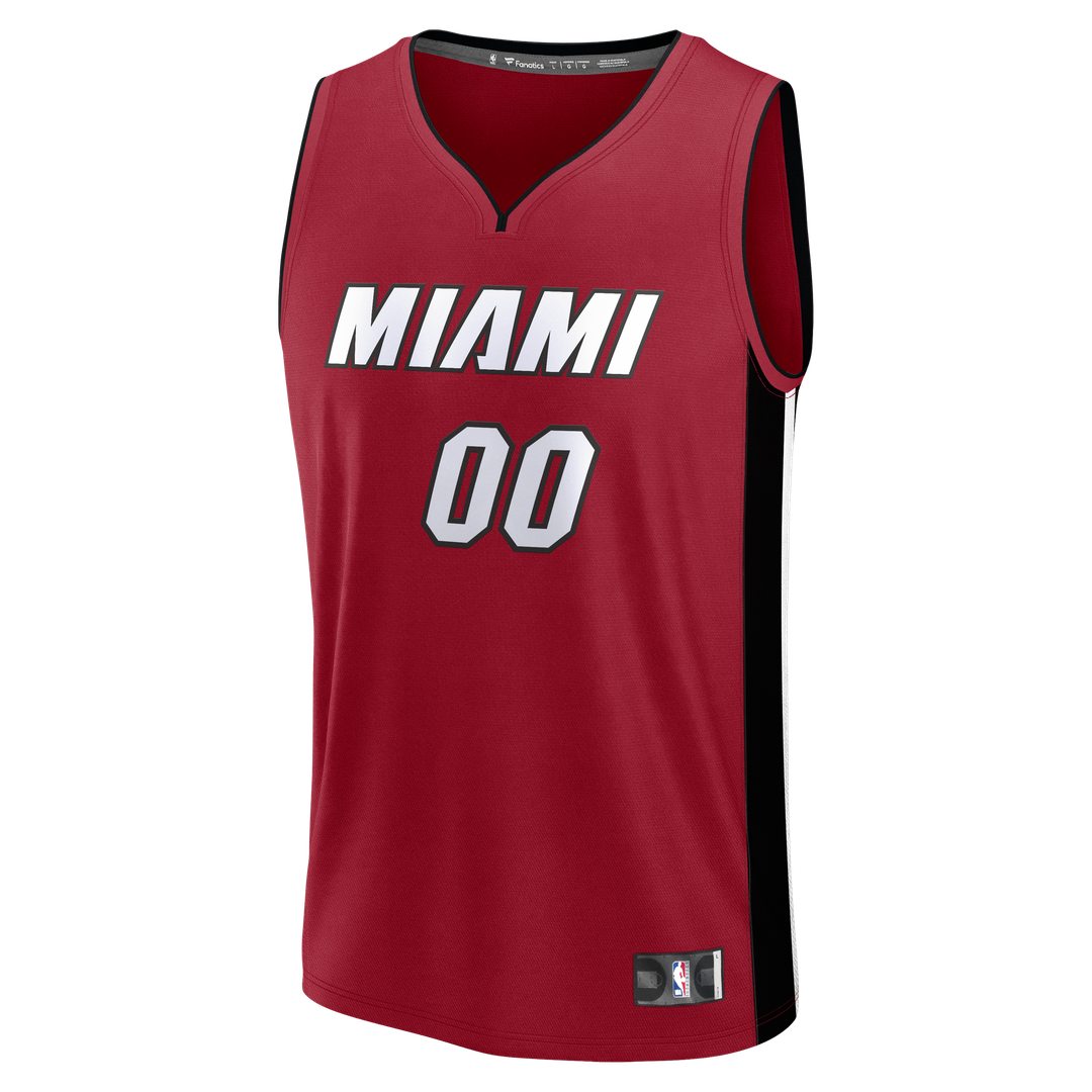 Miami Heat Fanatics Fast Break Custom Jersey - Icon Edition - Black Team Jersey Sports Fan Apparel