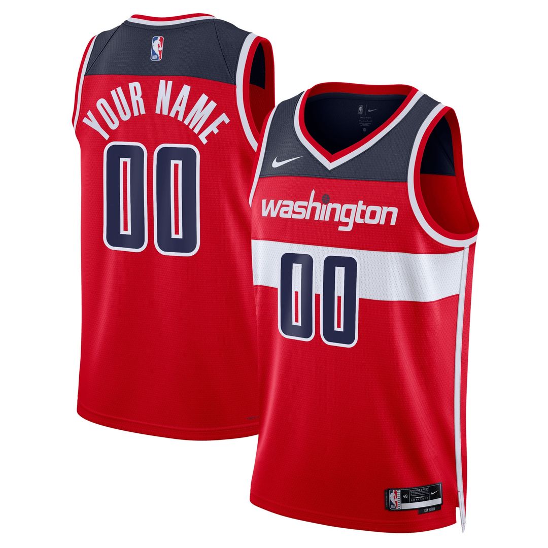 Washington Wizards Nike Unisex Swingman Custom Jersey White - Association Edition Team Jersey Sports Fan Apparel
