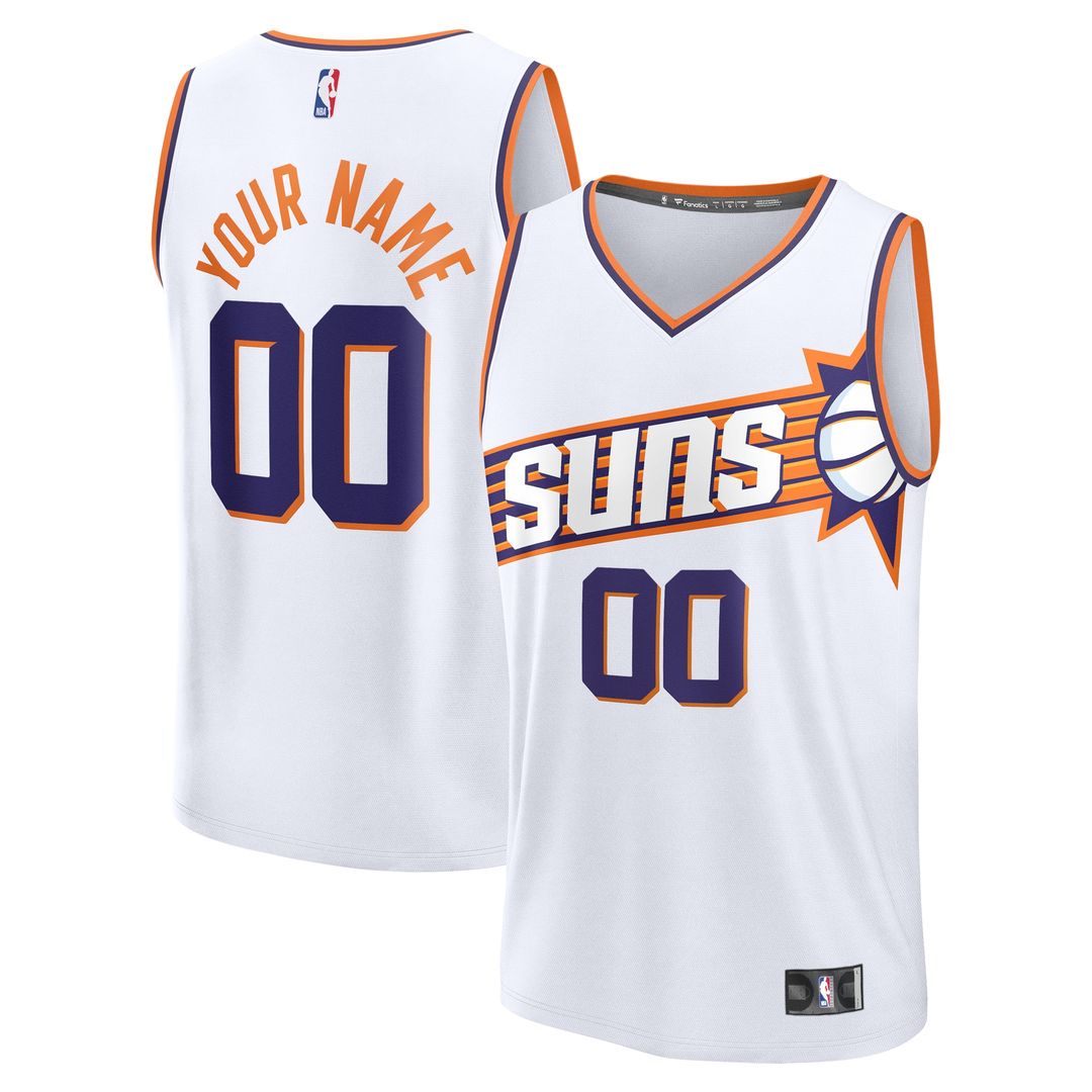 Phoenix Suns Fanatics Youth Fast Break Custom Jersey - Statement Edition - Black Team Jersey Sports Fan Apparel