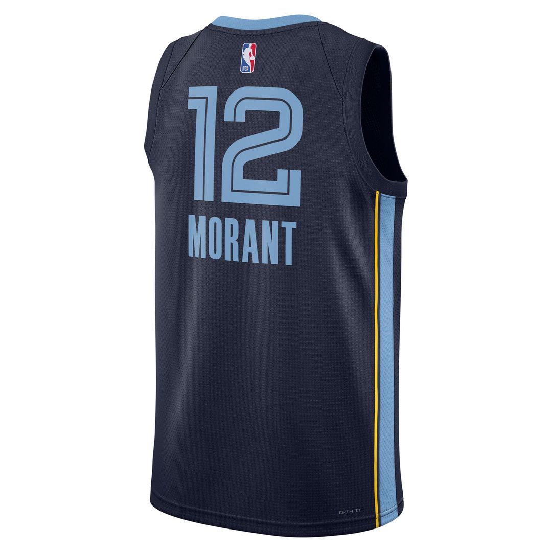 Memphis Grizzlies Ja Morant Nike Unisex Swingman Jersey - Icon Edition - Navy Team Jersey Sports Fan Apparel