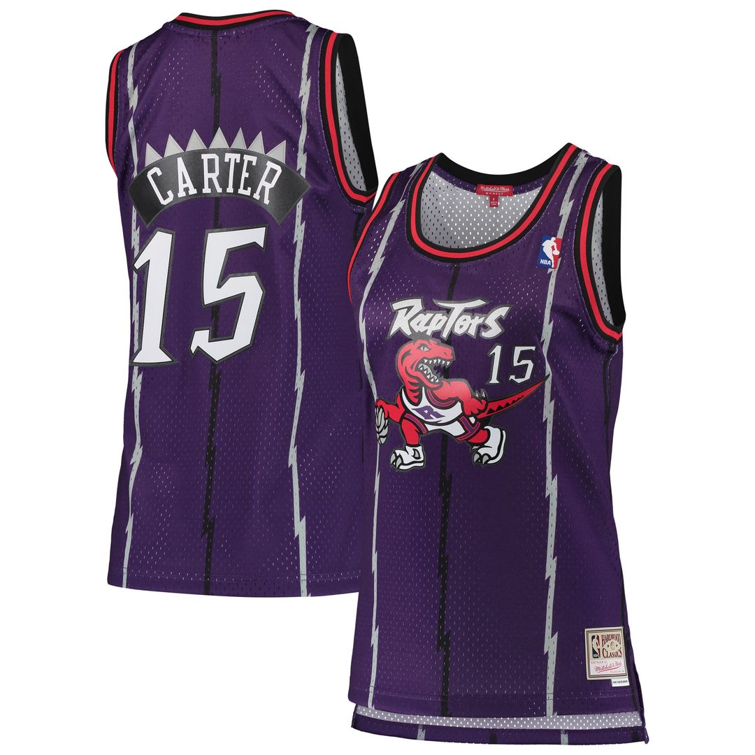 Toronto Raptors Vince Carter Mitchell & Ness Women's 1998/99 Hardwood Classics Swingman Jersey - Purple Team Jersey Sports Fan Apparel