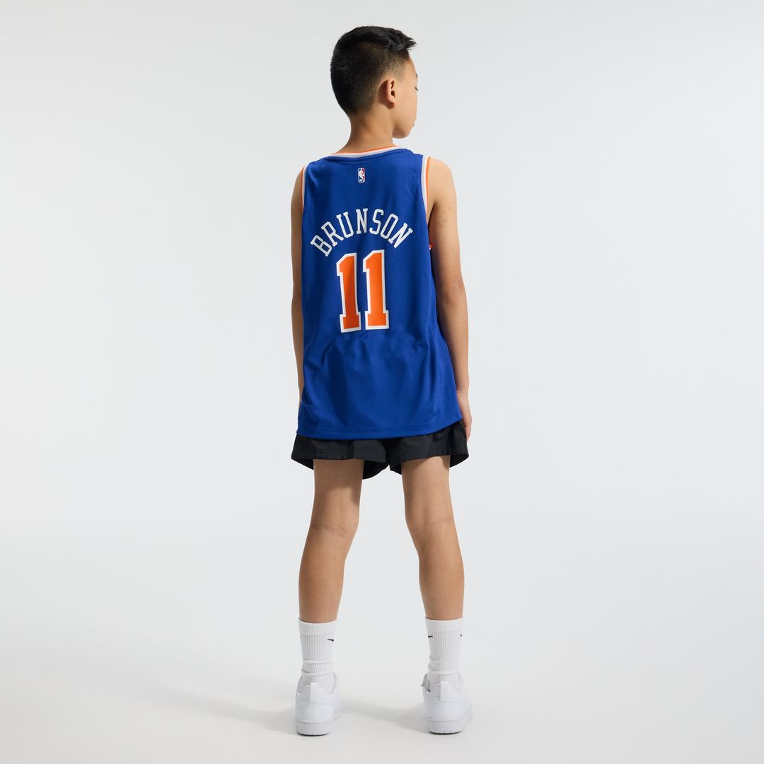 New York Knicks Jalen Brunson Fanatics Youth Fast Break Replica Player Jersey - Icon Edition - Blue Team Jersey Sports Fan Apparel
