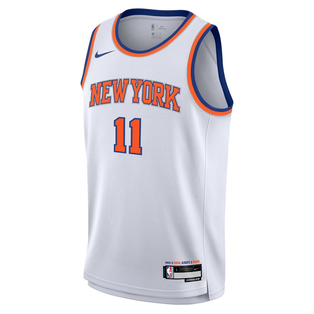 New York Knicks Jalen Brunson Nike Youth Association Swingman Jersey - White Team Jersey Sports Fan Apparel