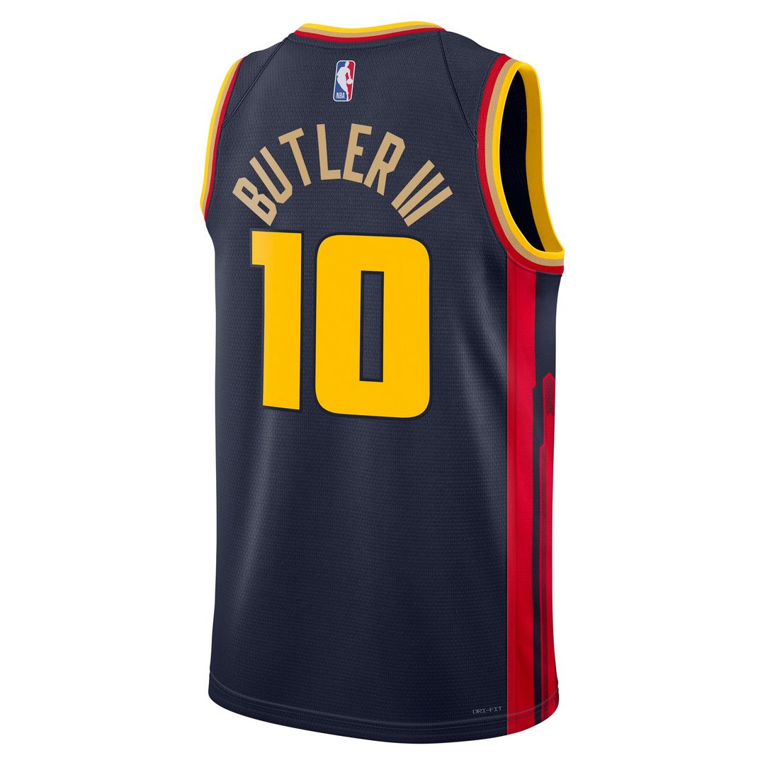 Golden State Warriors Jimmy Butler Nike Unisex Swingman Jersey - City Edition - Navy Team Jersey Sports Fan Apparel