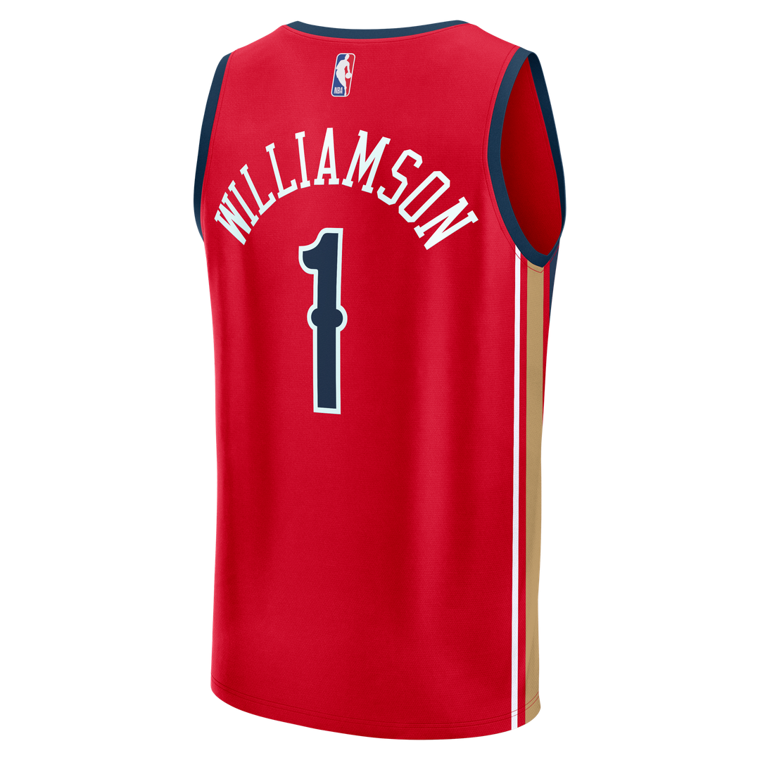 New Orleans Pelicans Zion Williamson Fanatics Youth Fast Break Player Jersey - Statement Edition - Red Team Jersey Sports Fan Apparel