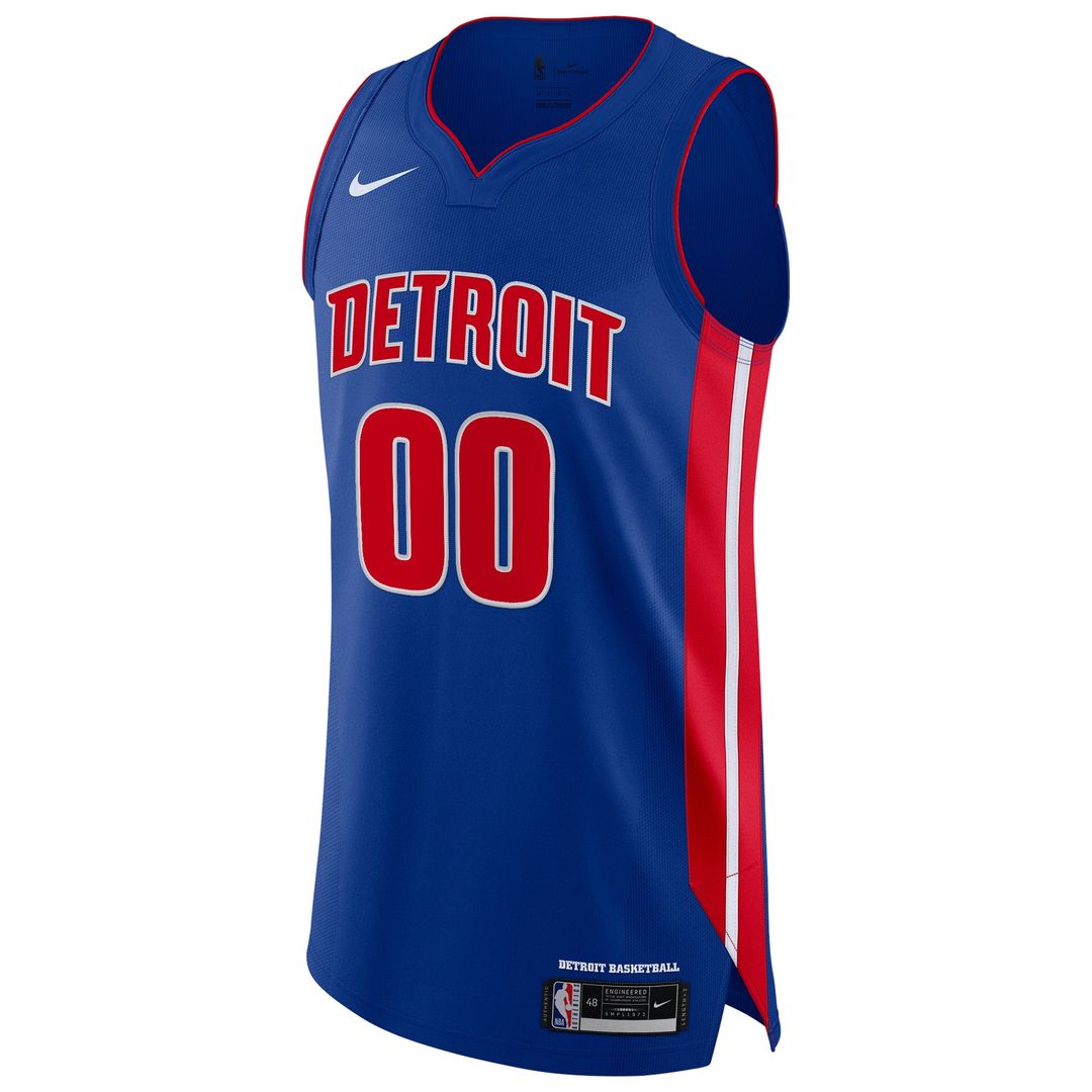 Detroit Pistons Nike Authentic Custom Jersey Blue - Icon Edition Team Jersey Sports Fan Apparel