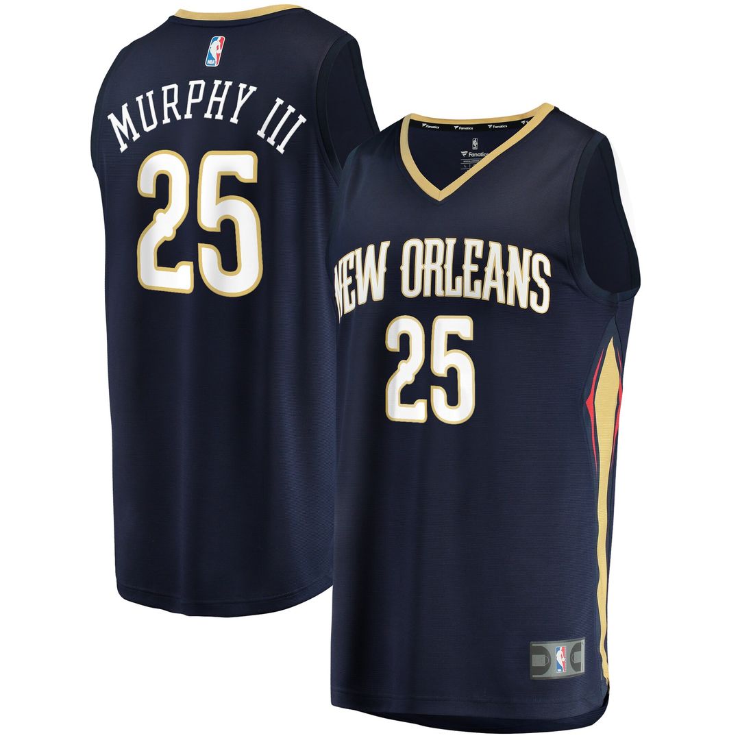 New Orleans Pelicans Trey Murphy III Fanatics Fast Break Replica Jersey - Icon Edition - Navy Team Jersey Sports Fan Apparel