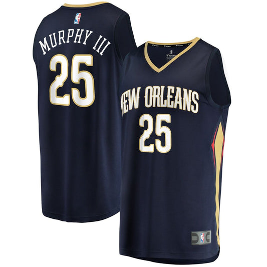 New Orleans Pelicans Trey Murphy III Fanatics Fast Break Replica Jersey - Icon Edition - Navy Team Jersey Sports Fan Apparel