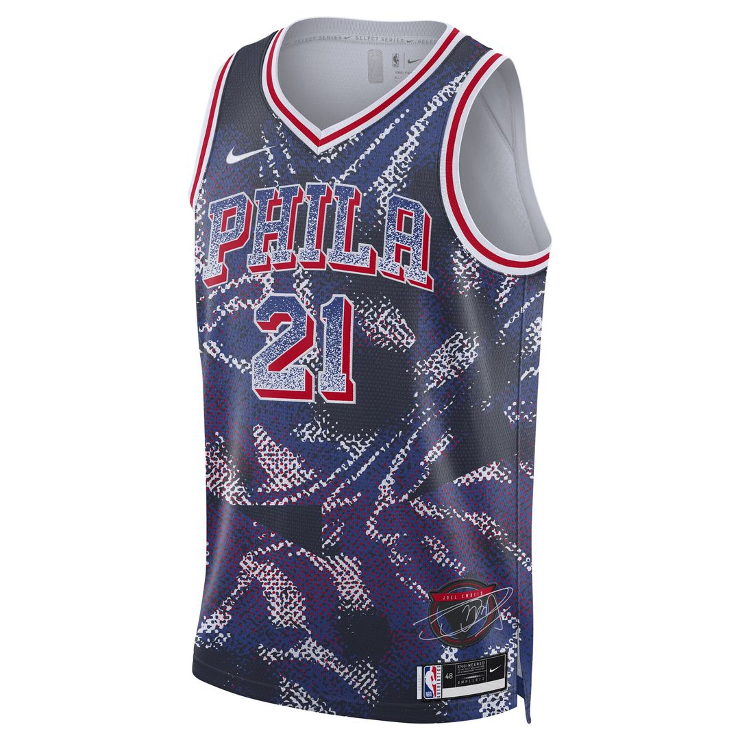Philadelphia 76ers Joel Embiid Nike Unisex 2025 Select Series Swingman Player Jersey - Navy Team Jersey Sports Fan Apparel
