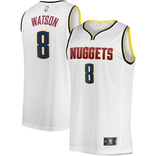 Denver Nuggets Peyton Watson Fanatics Fast Break Player Jersey - Association Edition - White Team Jersey Sports Fan Apparel