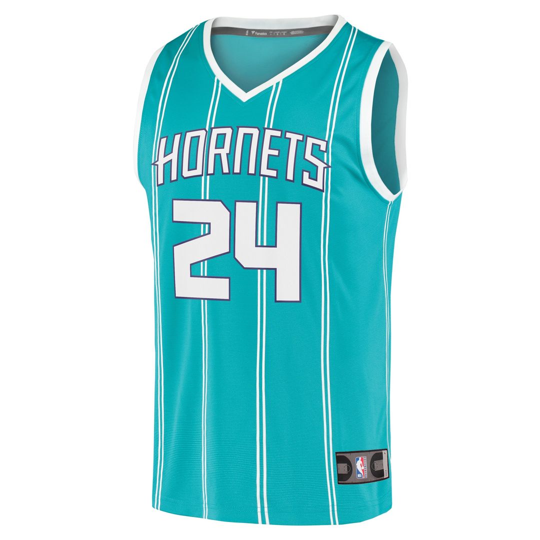 Charlotte Hornets Brandon Miller Fanatics Fast Break Replica Jersey - Icon Edition - Teal Team Jersey Sports Fan Apparel