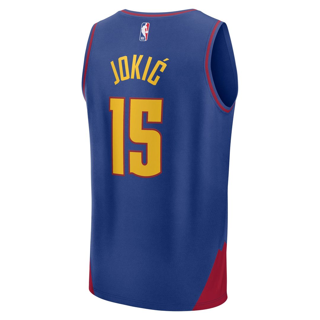 Denver Nuggets Nikola Jokic Fanatics Youth Fast Break Replica Player Jersey - Statement Edition - Blue Team Jersey Sports Fan Apparel