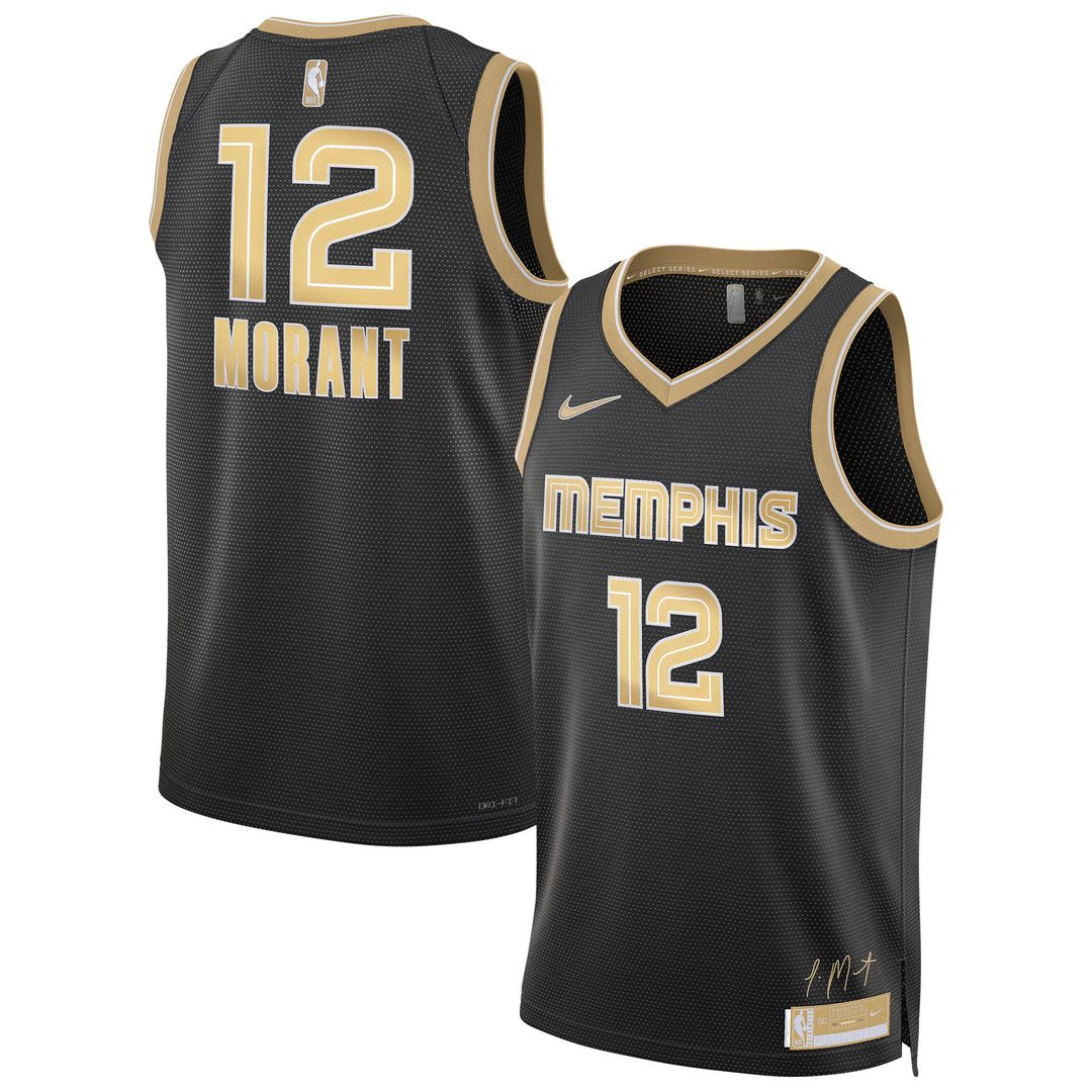Memphis Grizzlies Ja Morant Nike Unisex Select Series Swingman Jersey - Black Team Jersey Sports Fan Apparel