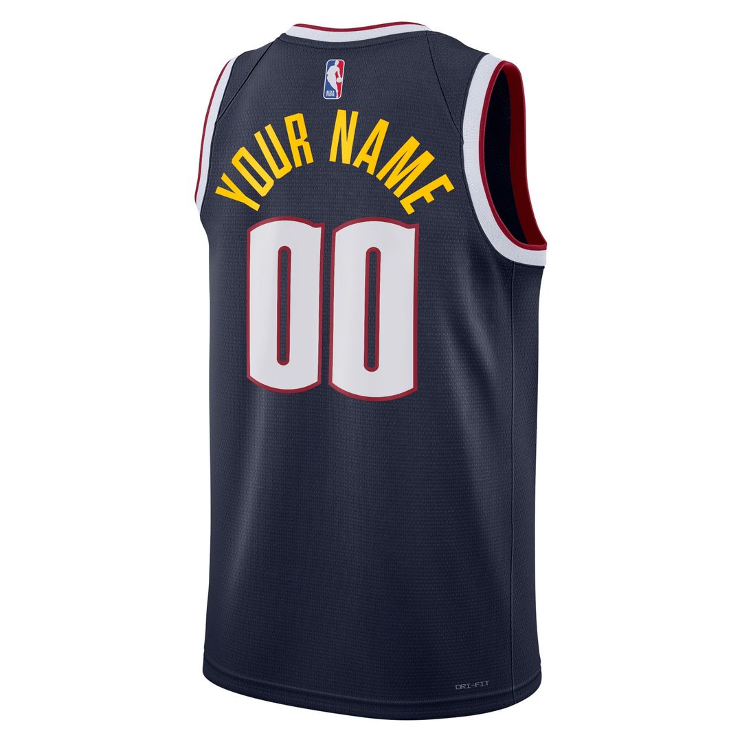 Denver Nuggets Nike Unisex Swingman Custom Jersey White - Association Edition Team Jersey Sports Fan Apparel