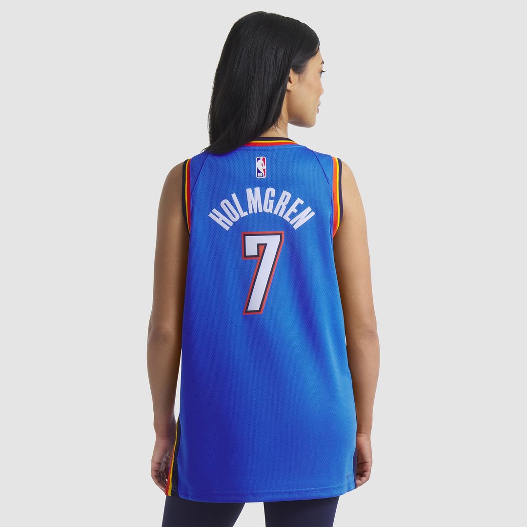 Oklahoma City Thunder Chet Holmgren Nike Unisex 2022 NBA Draft First Round Pick Player Swingman Jersey - Icon Edition - Blue Team Jersey Sports Fan Ap