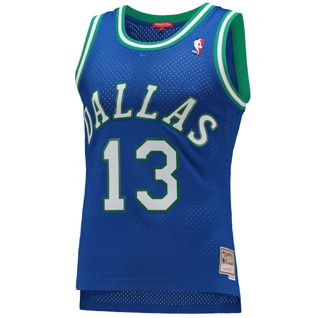 Dallas Mavericks Steve Nash Mitchell & Ness Women's 1998/99 Hardwood Classics Swingman Jersey - Blue Team Jersey Sports Fan Apparel