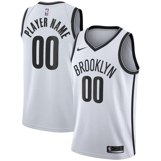 Brooklyn Nets Nike 2020/21 Swingman Custom Jersey - Association Edition - White Team Jersey Sports Fan Apparel