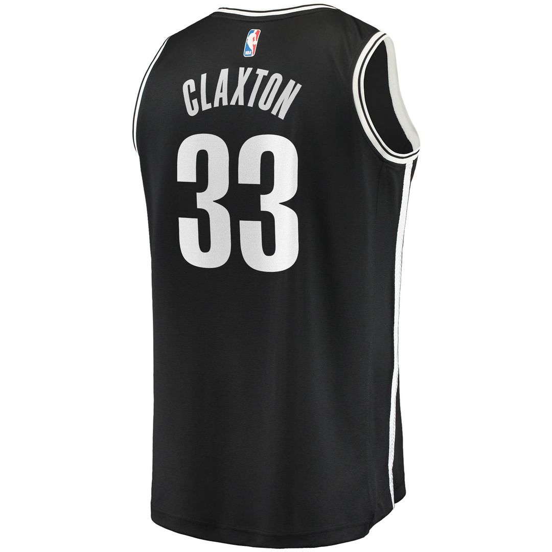 Brooklyn Nets Nicolas Claxton Fanatics Fast Break Replica Jersey - Icon Edition - Black Team Jersey Sports Fan Apparel