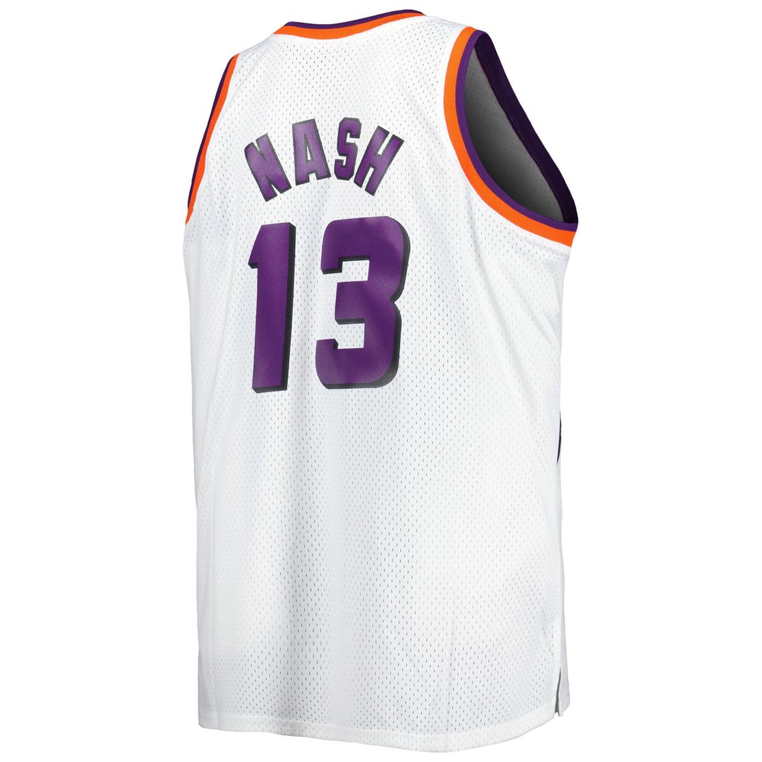 Phoenix Suns Steve Nash Mitchell & Ness Big & Tall Hardwood Classics 1996/97 Swingman Jersey - White Team Jersey Sports Fan Apparel