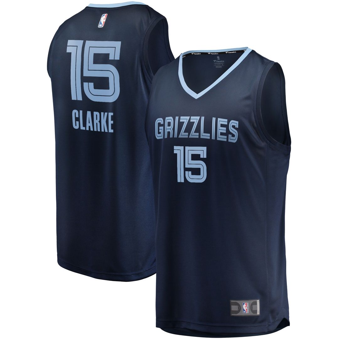 Memphis Grizzlies Brandon Clarke Fanatics Fast Break Replica Jersey Navy - Icon Edition Team Jersey Sports Fan Apparel